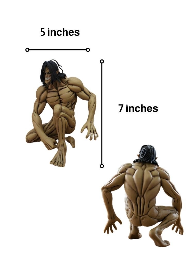 بريميم مجسم إيرين ييغر من أنمي هجوم العمالقة - تمثال أنمي قابل للتحصيل بنحت مفصل، نموذج عرض بوضعيات ديناميكية - Image 3